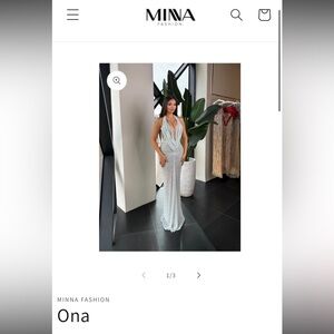 Minna Fashion Silver Maxi Dress